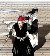 Byakuya attempts to use Senka on Renji Abarai.