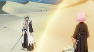 E201 Yachiru advises Kenpachi