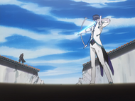 Uryū confronts Kariya after proving he can fight.