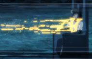 Aizen is struck by The Underbelly.