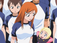 Ririn informs Orihime that she has already made Tatsuki disappear.