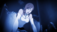 Orihime cries over a seemingly dead Ichigo.