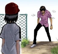 Karin encounters Yasutora Sado.