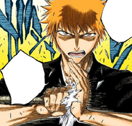 Ichigo proclaims that he will achieve Bankai today if Rukia's execution is tomorrow.