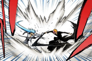 Ichigo faces off against Grimmjow.