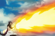 Amagai's Flamethrower ability.