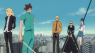 The Visored prepare to fight for Ichigo.