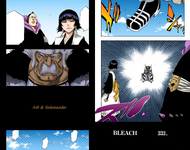 Marechiyo, Suì-Fēng, and Baraggan on the cover of Chapter 333.