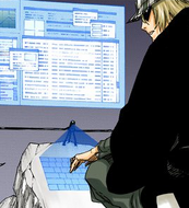 Kisuke Urahara's computer projection.