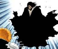 Zangetsu appears before Ichigo.