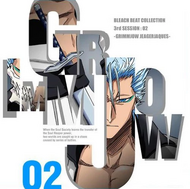 Grimmjow on the cover of the second volume of the third Bleach Beat Collection session.