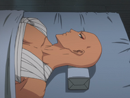 Ikkaku recovers in the 4th Division barracks.