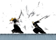 Izuru and Rangiku clash.