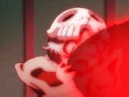 Nelliel lance son attaque Cero Doble sous forme d'enfant.