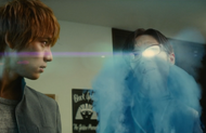 Ichigo watches as the Glasses-Wearing Ghost experiences Konsō.