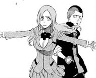 Orihime defends Moe Shishigawara.