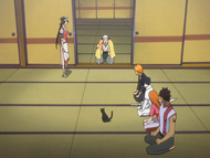 Yoruichi and the others encounter Ganju Shiba once more.