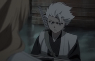 Hitsugaya tells Rangiku to be very careful.