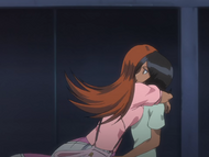 Rukia reunites with Orihime.