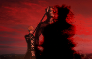 Ebern uses a Shadow to escape from his confrontation with Ichigo.