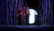 Rangiku and Nanao make their way through the Dangai