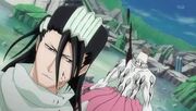 Byakuya derrota a Zommari