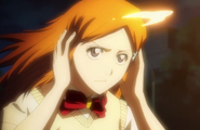 Orihime uses Koten Zanshun against the assassins.