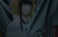  shoots  through the heart after trapping her in her own Bankai with .
