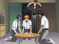 Renji and his friends realize that Orihime knew the source of the strange Reiatsu.