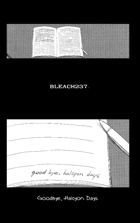 goodbye, halcyon days., Bleach Wiki