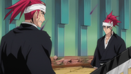 Renji is confronted by a clone after being hit with Carbon-Copy.