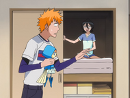 Rukia mocks Ichigo for the misunderstanding with Yuzu.