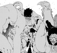 Hitsugaya uses Yukio's monsters against him.