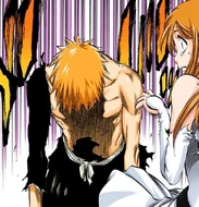 Ichigo comes back to life and gets up.