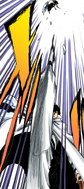 Hitsugaya being launched into the air by Cang Du