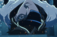 NaNaNa Najahkoop exploits the openings in Aizen's Reiatsu to paralyze him.