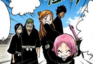 Yachiru leads the Ryoka away from the battlefield.