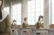 Masaki thinks about her encounter with Isshin while in class at Seito High School.