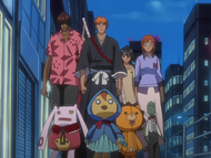 Rukia and her friends search for the Bount.