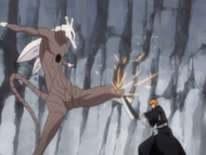 Ichigo and Parateraul clash.