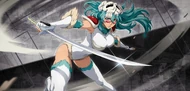Nelliel wearing her Quincy Blood War outfit.