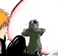 Ichigo watches Nel absorb Dordoni's Cero.