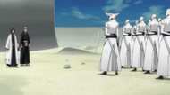 Isane and Unohana are confronted by the Exequias.