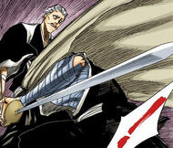 Ichigo restrains Chōjirō's sword arm.