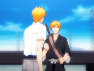 Kon meets up with Ichigo.