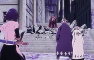 Gerard Valkyrie confronts Urahara and the other Shinigami.
