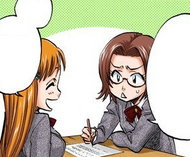 Chizuru quizzes Orihime on her likes and dislikes.