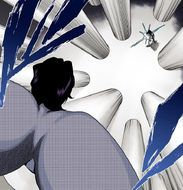 Uryū faces off against Cirucci.