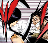 Kenpachi and Nnoitra clash.