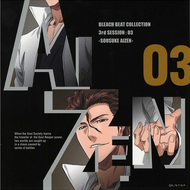 Aizen on the cover of the third volume of the third Bleach Beat Collection session.